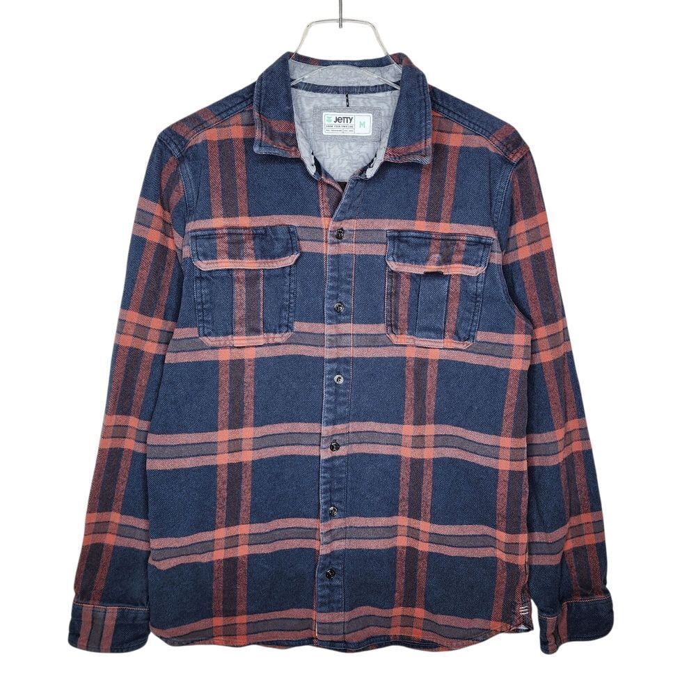 Jetty Arbor Long sleeve Flannel In The Color Tidal Men's Size Medium